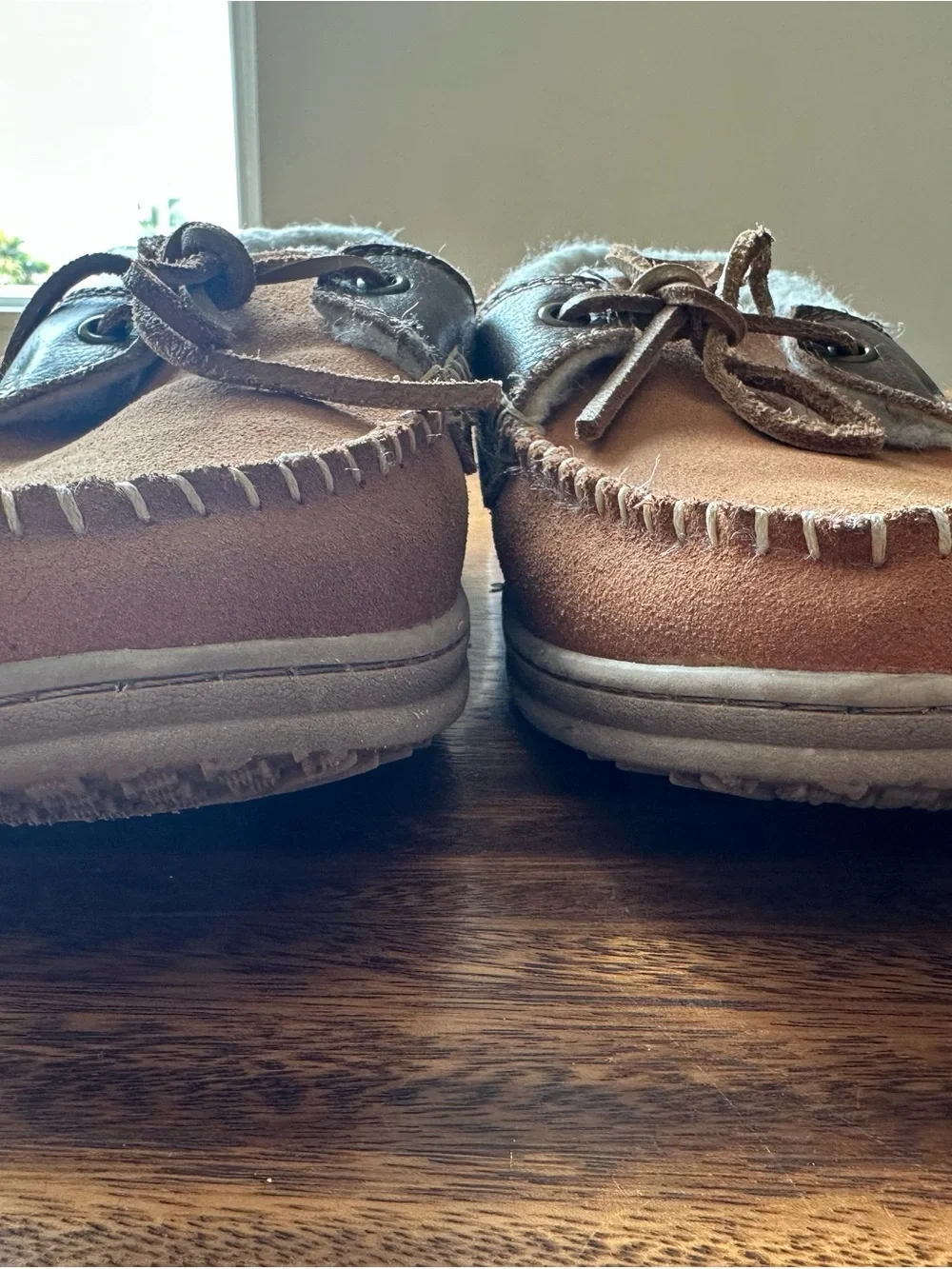Craftsman Anthony Moccasin Slippers Warm Faux Fur Men’s Sz 8 Sears 2016